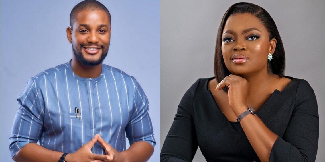 Alex Ekubo shows support for Funke Akindele ahead of elections