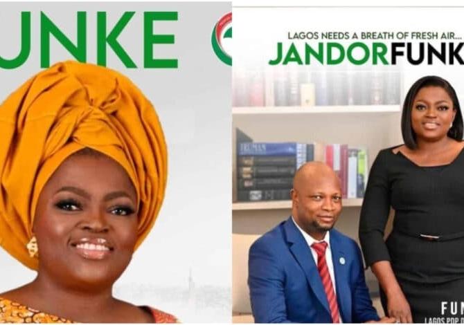 Funke Akindele takes down posts relating to politics after losing election