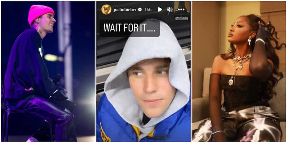 See Justin Bieber's reaction to Tems smashing hit song 'Ice T.'