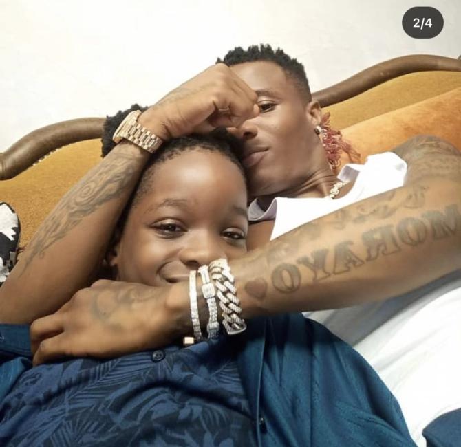 Fans react to Wizkid's son's Rap and Dance