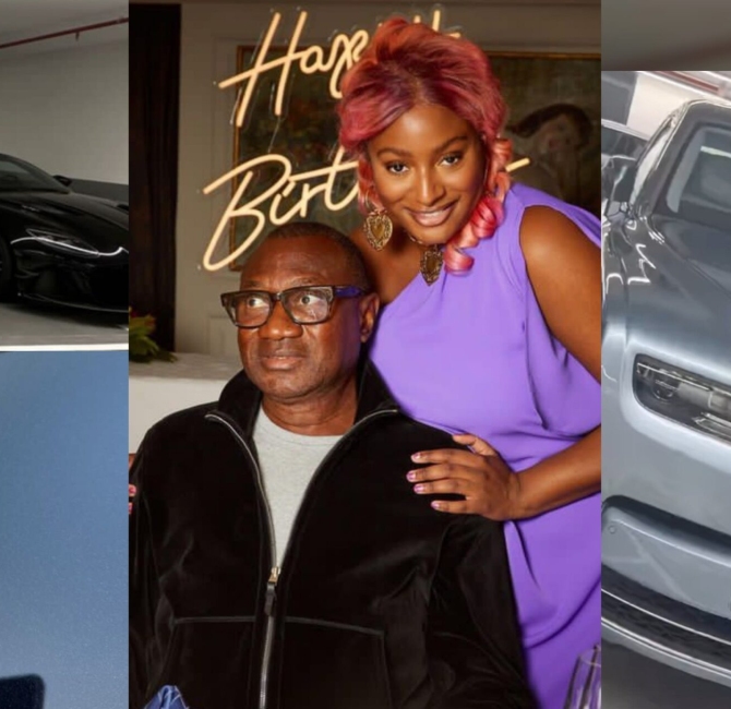 DJ Cuppy shows off her billionaire dad’s Rolls-Royce in Monaco