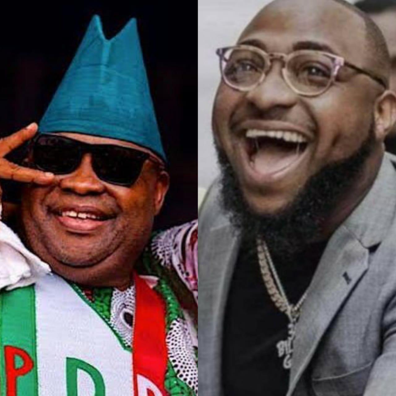 Davido Reacts As Supreme Court Affirms Uncle Ademola Adeleke As Governor Of Osun State