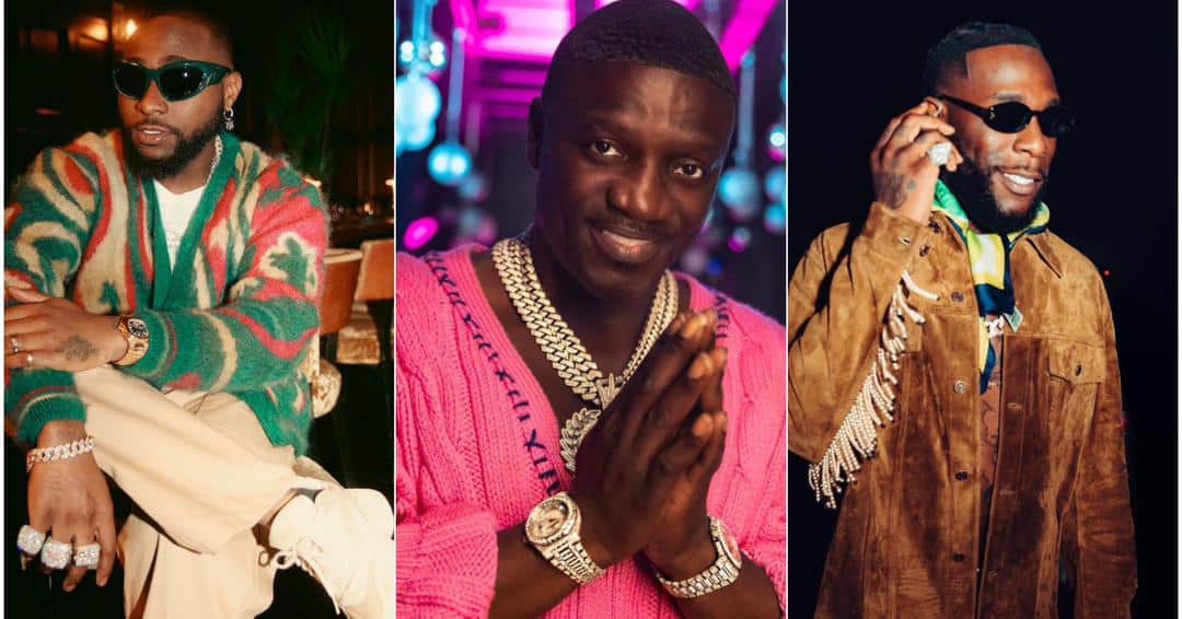 Akon Picks his favorite Singer Between Davido and Burnaboy in New Interview