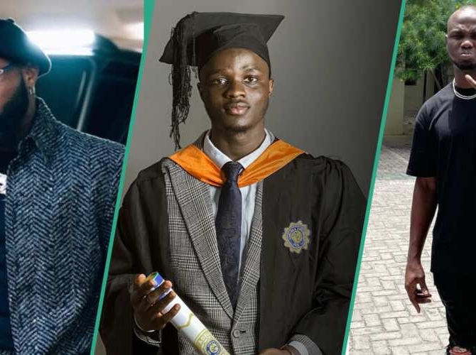 “It Was a Difficult Journey”- Davido’s Adopted Son Abdulmalik Writes As He Graduates From University
