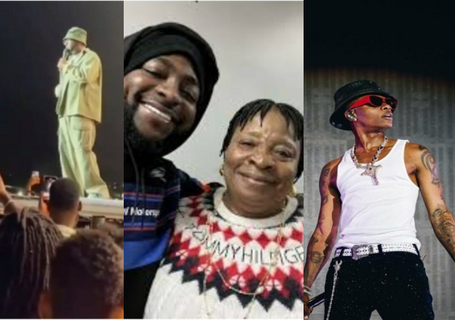 Davido pays tribute to Wizkid’s late mum on stage at Afronation Detroit
