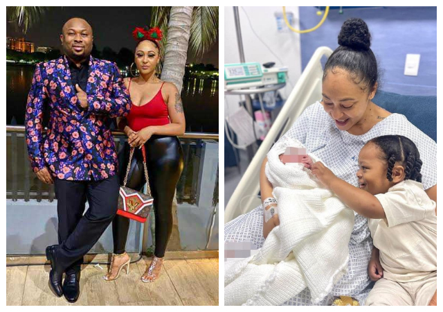 Excitement as Olakunle Churchill and wife, Rosy Meurer welcome newborn baby