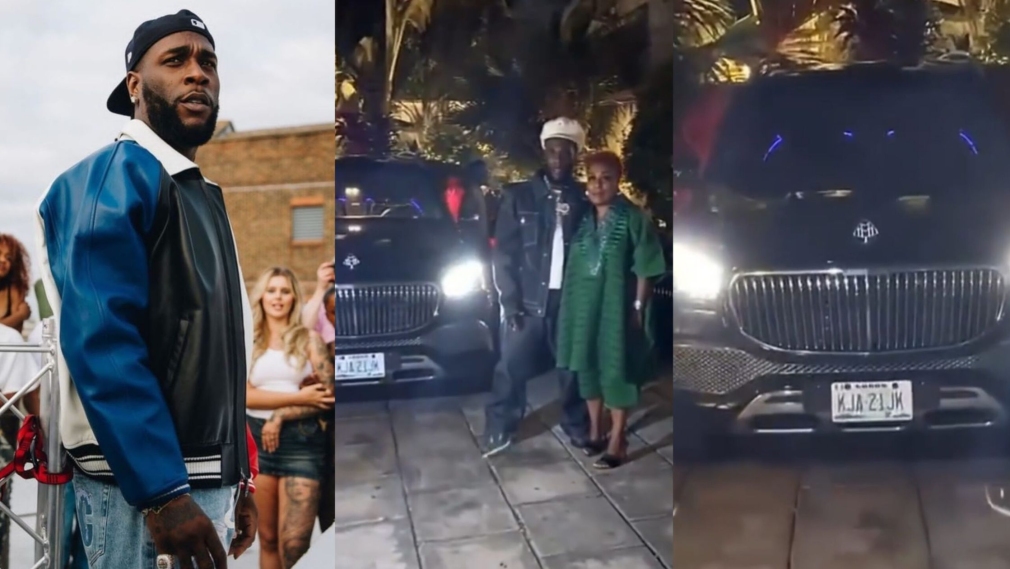 Mother’s Day; Burna Boy Gifts His Mum A Mercedes Benz Maybach