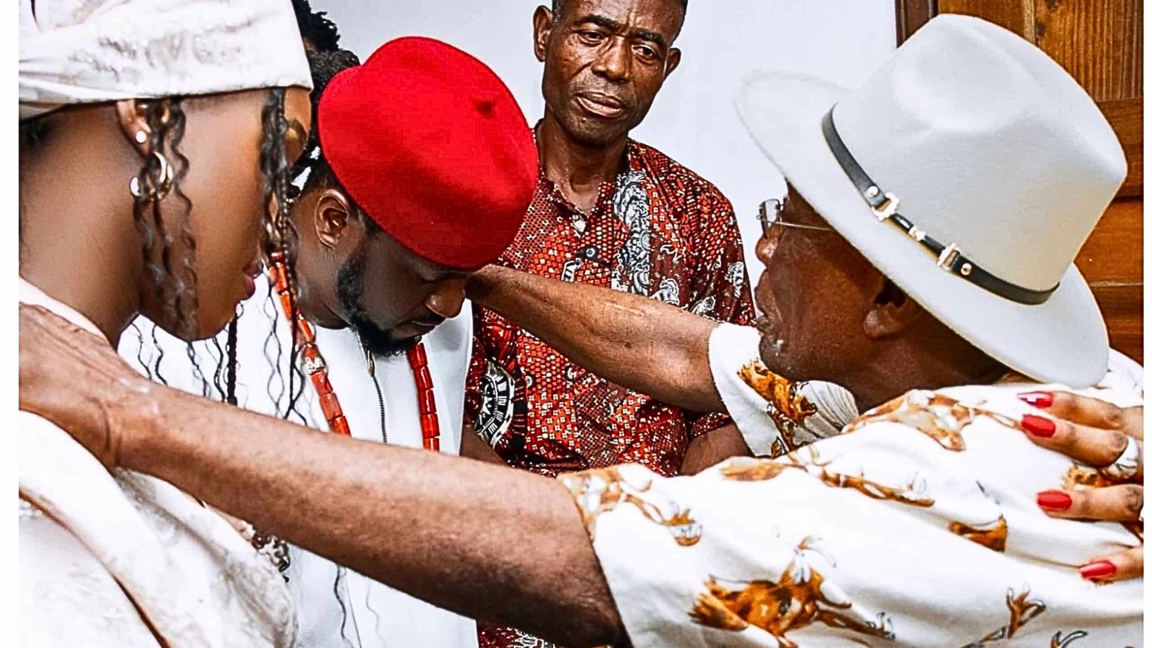Ossai Ovie Knocks Paul Okoye For Wearing a Cap While Being Prayed For At His Wedding Intro