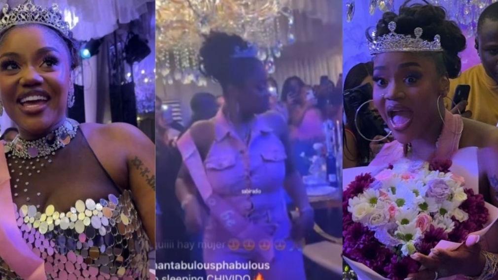 Davido’s Wife, Chioma Burns Dance Floor At Her Surprise Bridal Shower