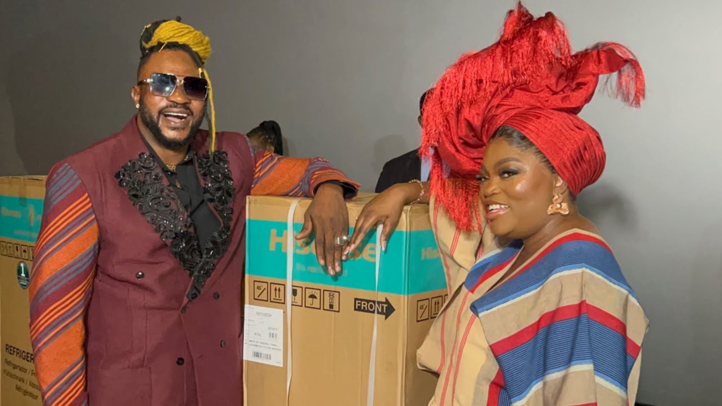 Funke Akindele Wins Best Dressed Female At Odunlade’s Movie Premiere