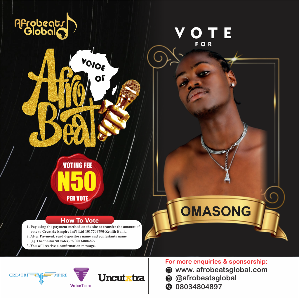 Vote for omasong and help him win the cash prize