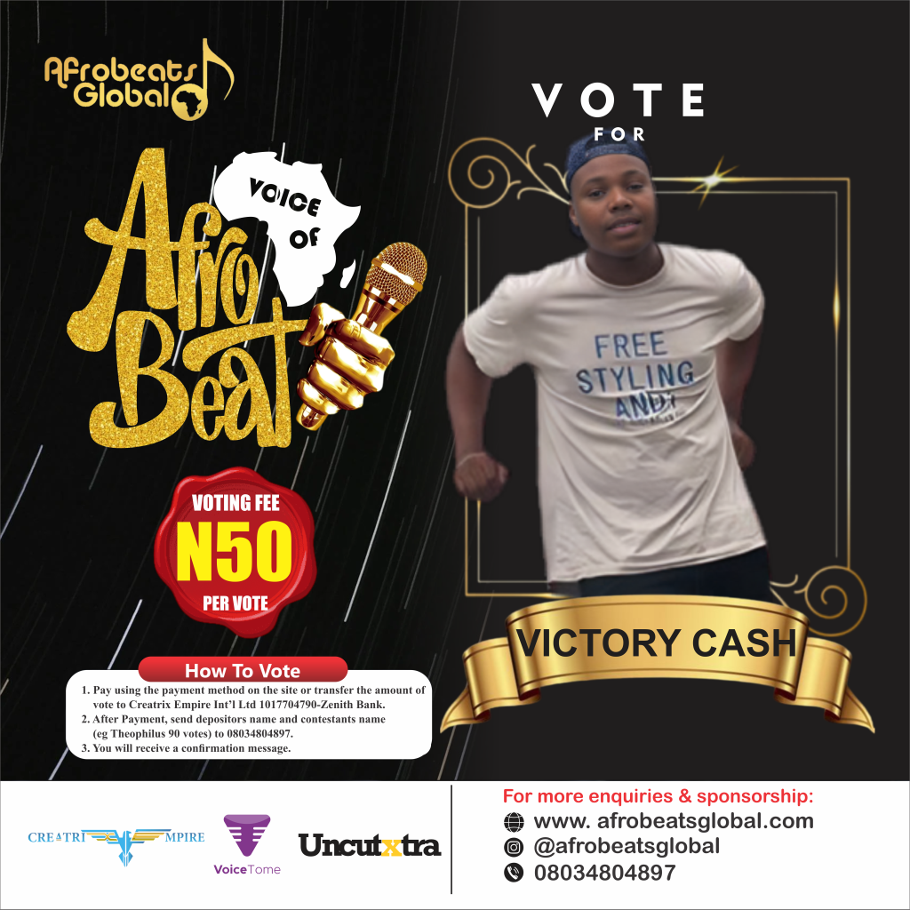 VOICE OF AFROBEATS VOTE VICTORY CASH