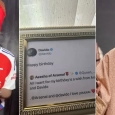 Arsenal fan frames ‘tweet’ as Davido makes her birthday wish come true