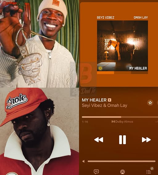 Seyi Vibez Omah Lay My Healer chart debut