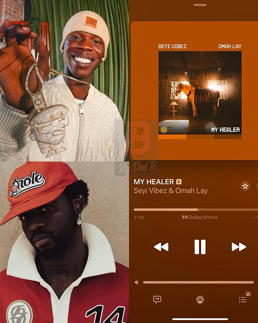 Seyi Vibez Omah Lay My Healer chart debut