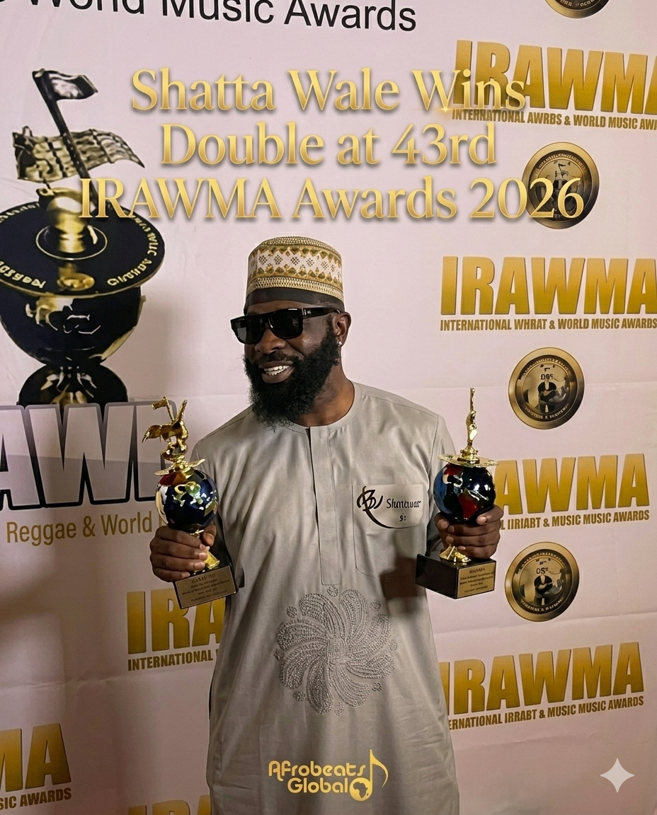 Shatta Wale at the 43rd IRAWMA Awards in Florida 2026