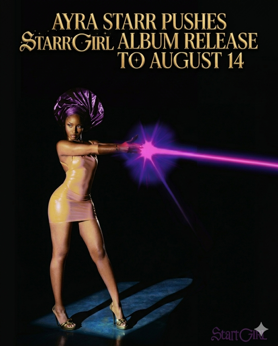 Ayra Starr poses confidently ahead of her third studio album Starr Girl release in 2026
