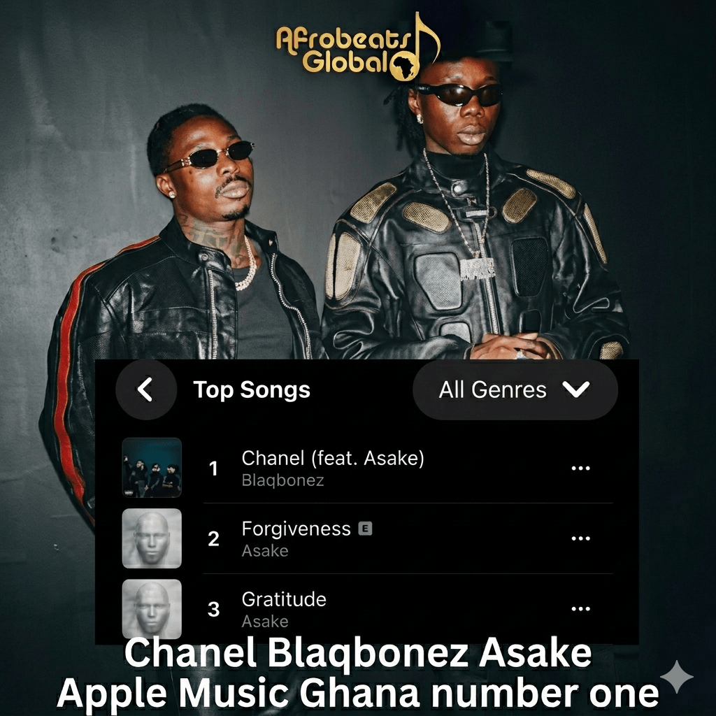 Blaqbonez and Asake Chanel number one Apple Music Ghana 2026