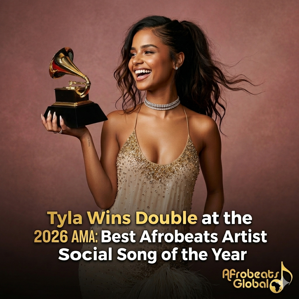 Tyla wins Best Afrobeats Artist and Social Song of the Year at the 2026 American Music Awards