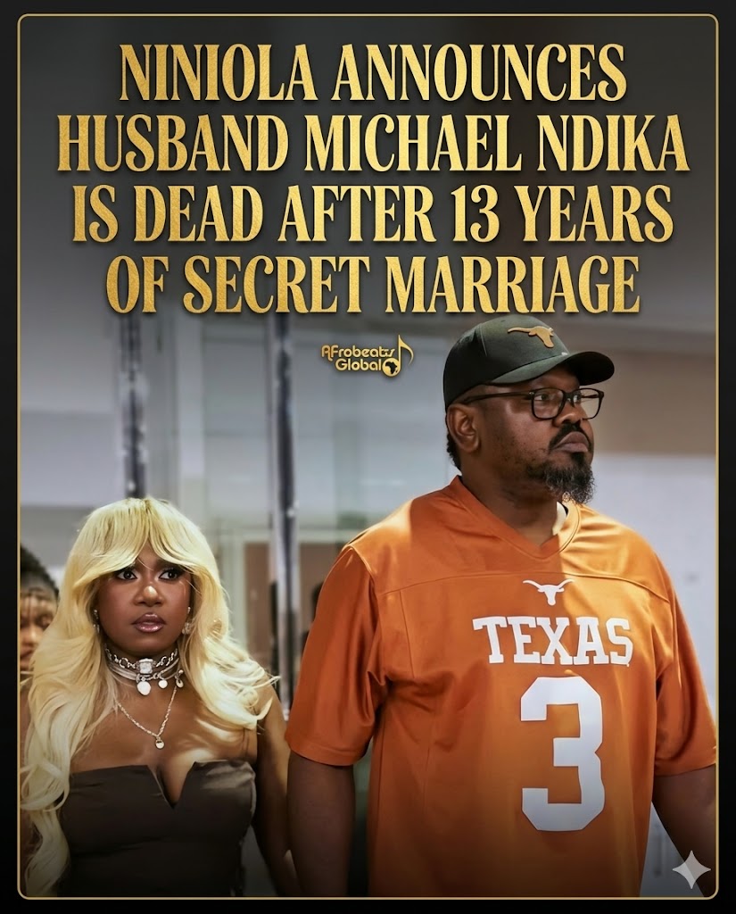 Niniola and late husband Michael Ndika in a shared photo