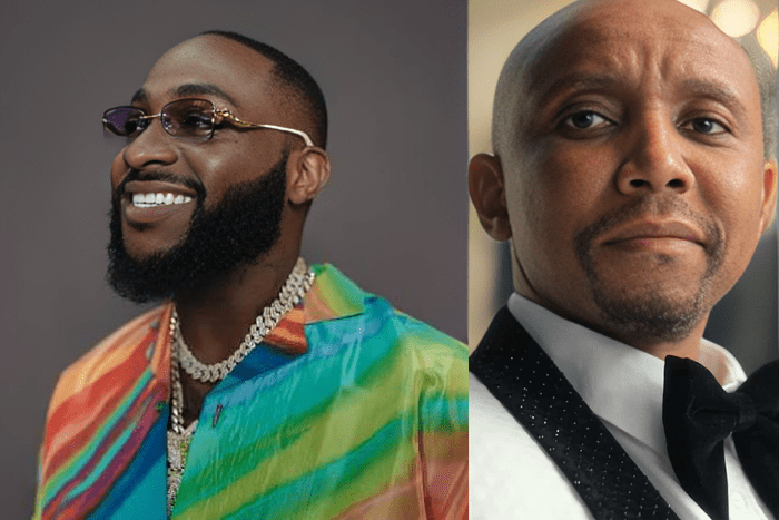 Davido and Jonasi in a collage image