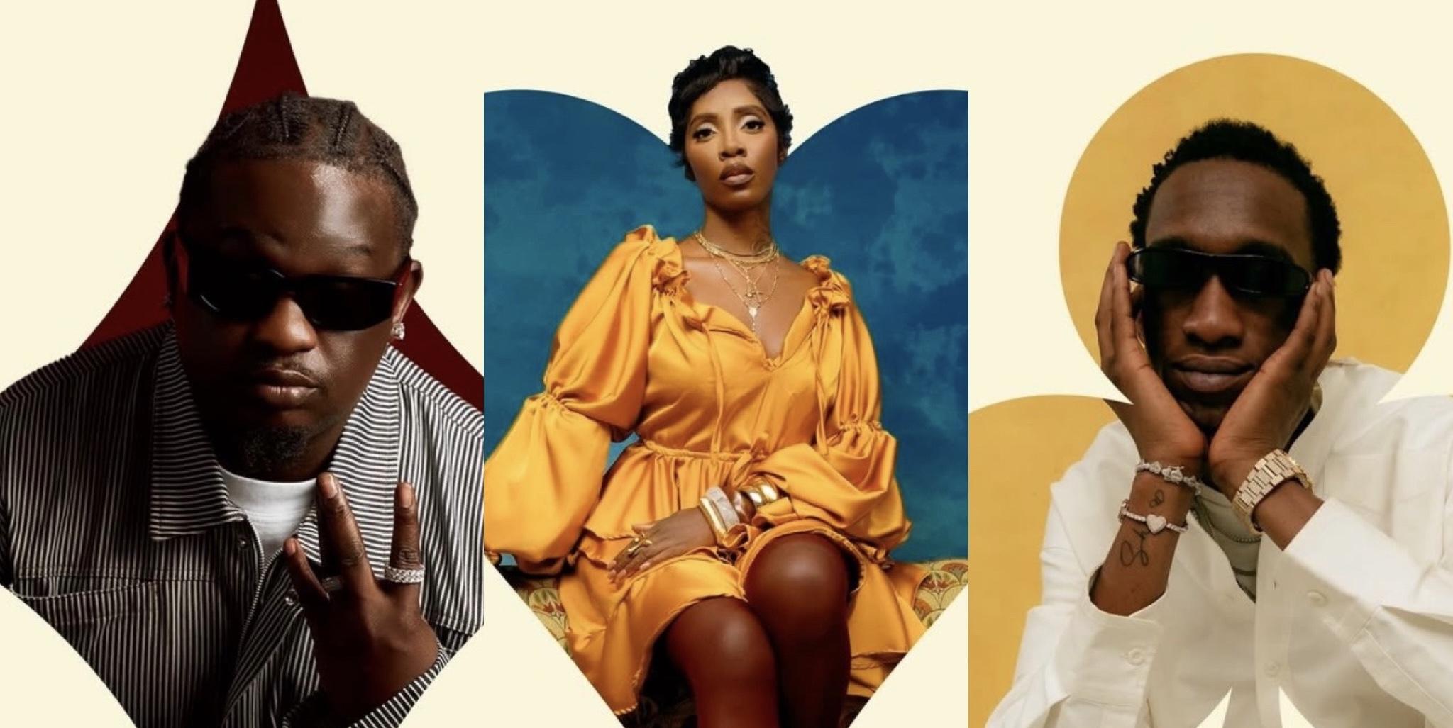 Tiwa Savage, Wande Coal, and Mavo cover art for Energy