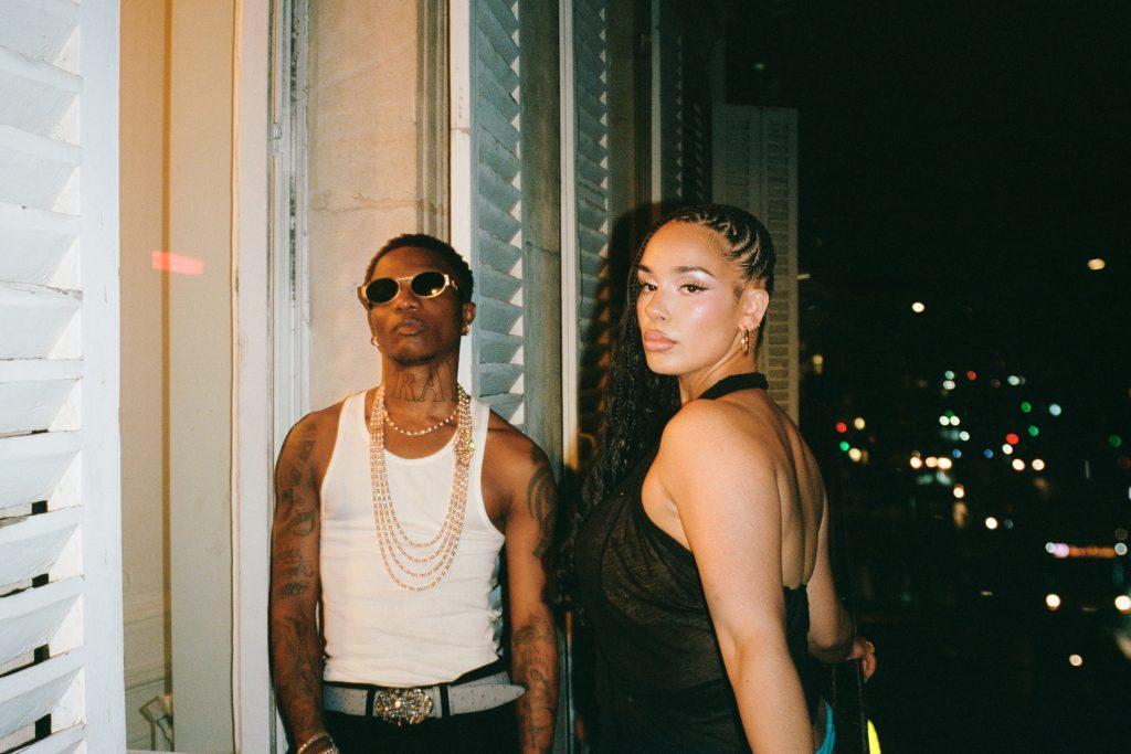 Jorja Smith and Wizkid featured on the cover art for Alive