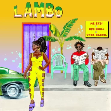 Mr Eazi and Vybz Kartel cover art for new single Lambo