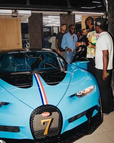 Burna Boy Stuns Lagos With His ₦9bn Bugatti Chiron