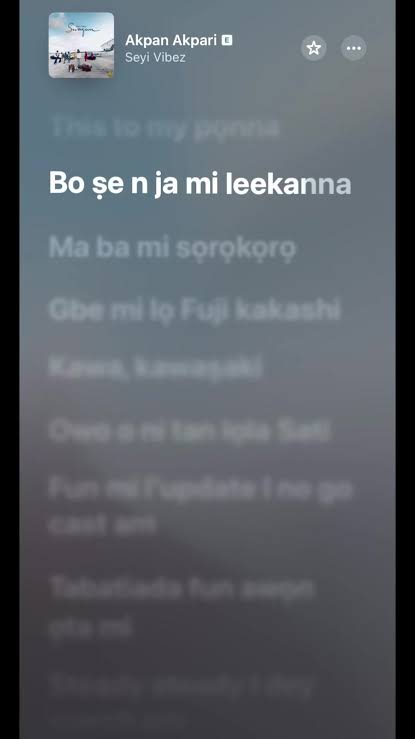 Seyi Vibez 'Akpan Akpari' Lyrics